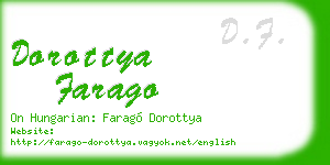 dorottya farago business card